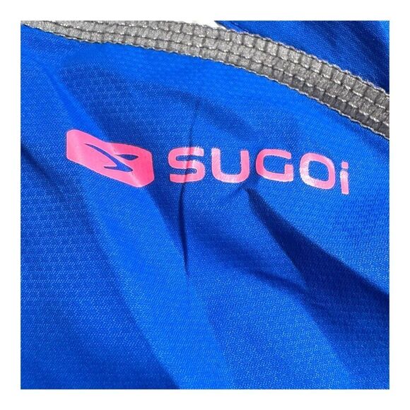 Sugoi Reflective Performance Cycling Vest Sleeveless Full Zip Jersey XS Blue - Picture 2 of 5